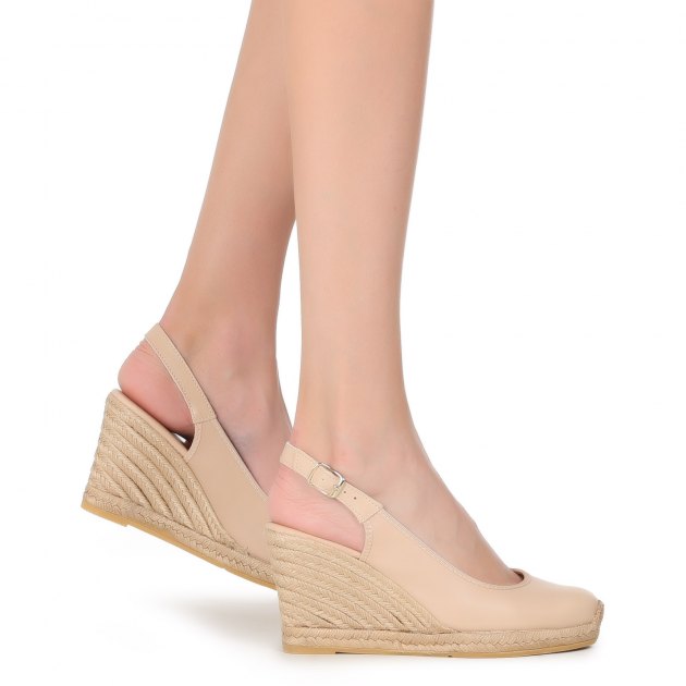 Босоножки LA MAISON DE L'ESPADRILLE, Артикул RV299LUXPIEL, розово-бежевый | 1479410. Ракурс 8