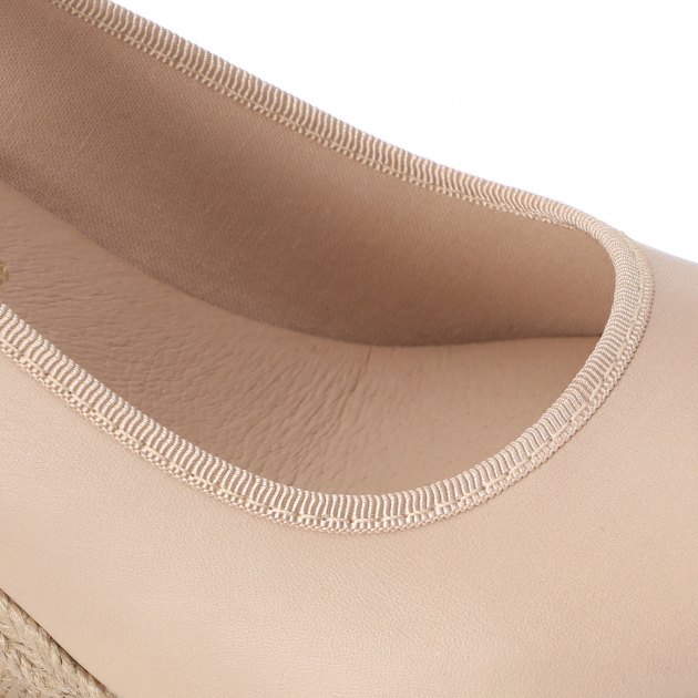 Босоножки LA MAISON DE L'ESPADRILLE, Артикул RV299LUXPIEL, розово-бежевый | 1479410. Ракурс 4