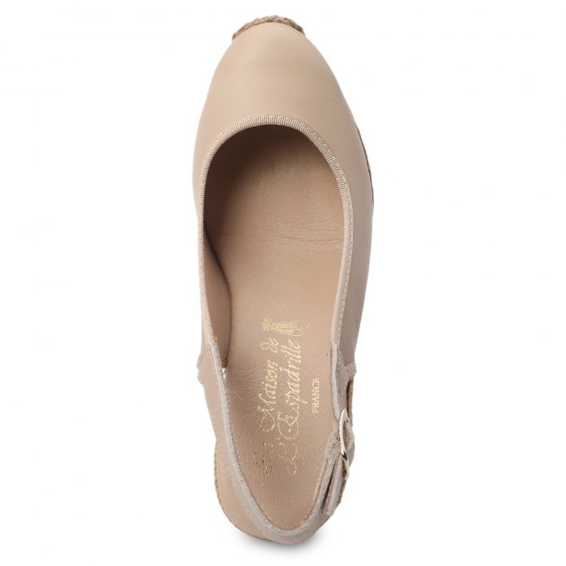 Босоножки LA MAISON DE L'ESPADRILLE, Артикул RV299LUXPIEL, розово-бежевый | 1479410. Ракурс 5