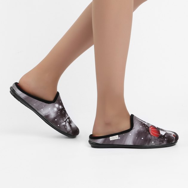 Женская домашняя обувь LA MAISON DE L'ESPADRILLE, Артикул RV9038, темно-серый | 1705122. Ракурс 8