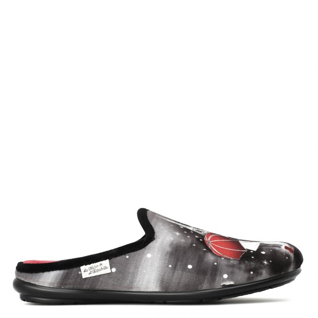 Женская домашняя обувь LA MAISON DE L'ESPADRILLE, Артикул RV9038, темно-серый | 1705122. Ракурс 2