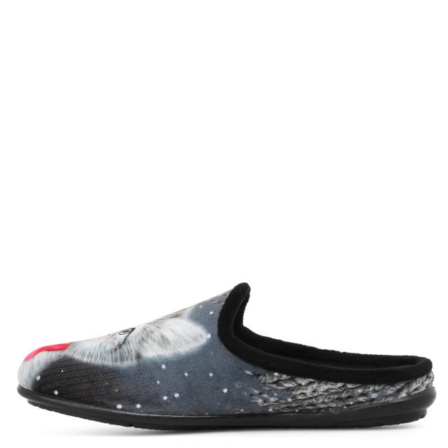 Женская домашняя обувь LA MAISON DE L'ESPADRILLE, Артикул RV9026, темно-серый | 1705159. Ракурс 4 Женская домашняя обувь LA MAISON DE L'ESPADRILLE, Артикул RV9026, темно-серый | 1705159. Ракурс 4