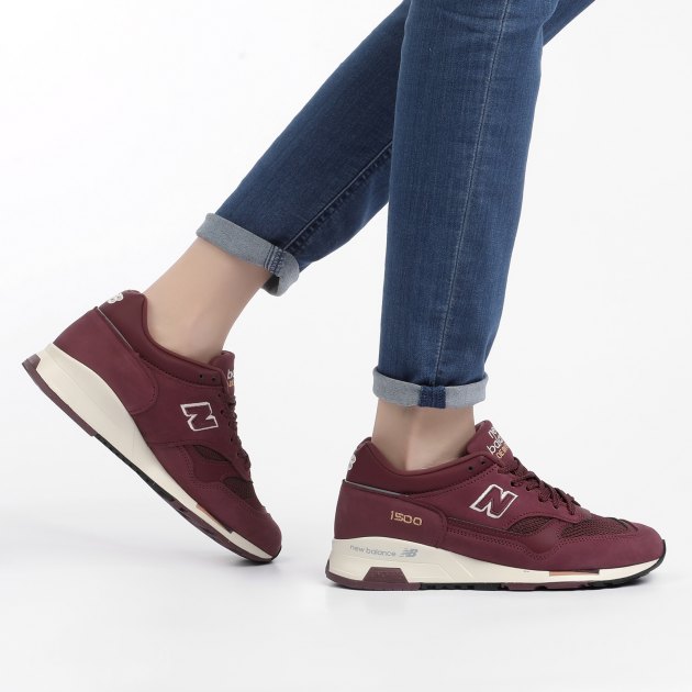Женские кроссовки NEW BALANCE 1500 Made in UK, Артикул W1500, бордовый | 1757951. Ракурс 8