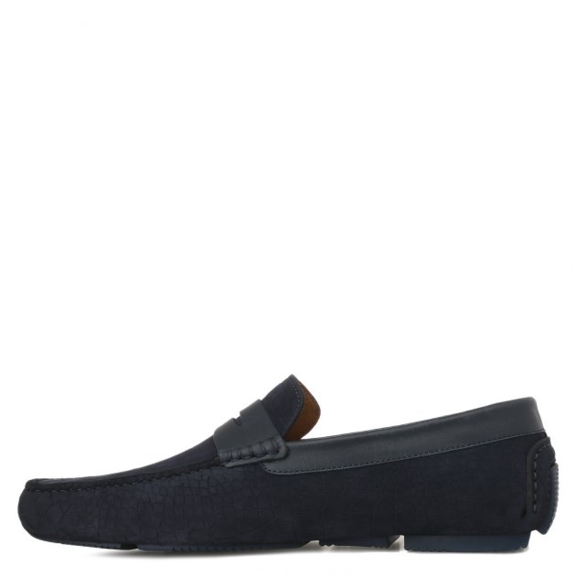 Мужские мокасины DINO BIGIONI, Артикул BL9037-8, темно-синий | 1778111. Ракурс 4