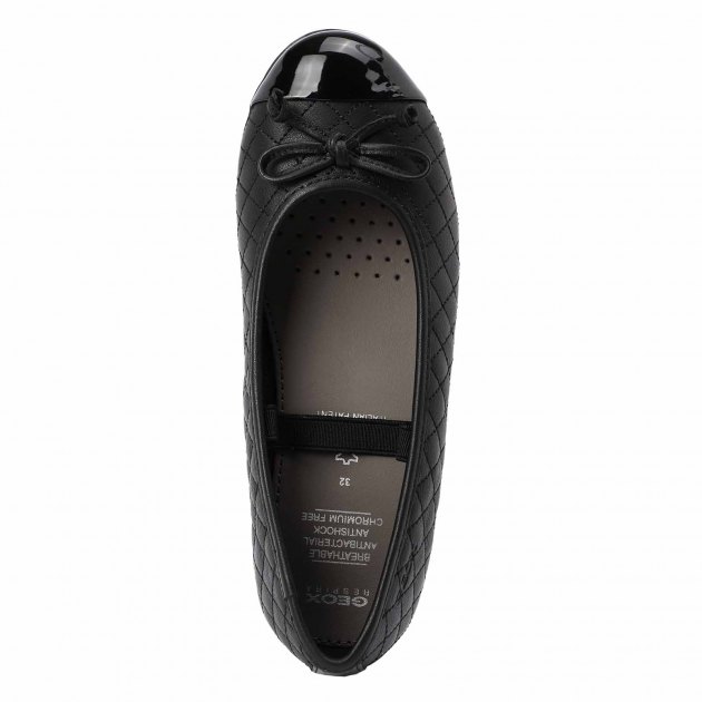 Детские балетки мэри-джейн GEOX JR PLIE' B, Артикул J5455B, черный | 1860406. Ракурс 6