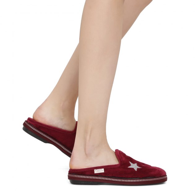 Женская домашняя обувь LA MAISON DE L'ESPADRILLE, Артикул RV6815, бордовый | 1898922. Ракурс 8