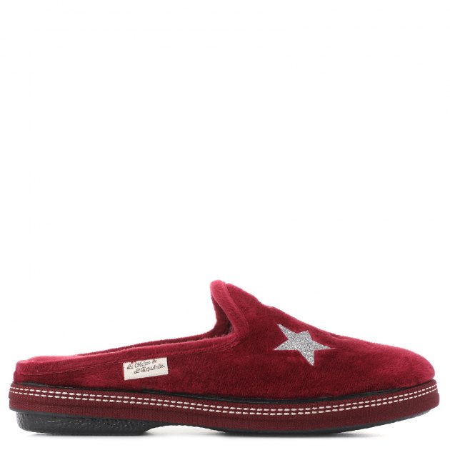 Женская домашняя обувь LA MAISON DE L'ESPADRILLE, Артикул RV6815, бордовый | 1898922. Ракурс 2