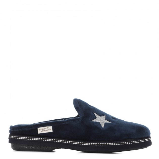 Женская домашняя обувь LA MAISON DE L'ESPADRILLE, Артикул RV6815, темно-синий | 1899015. Ракурс 2