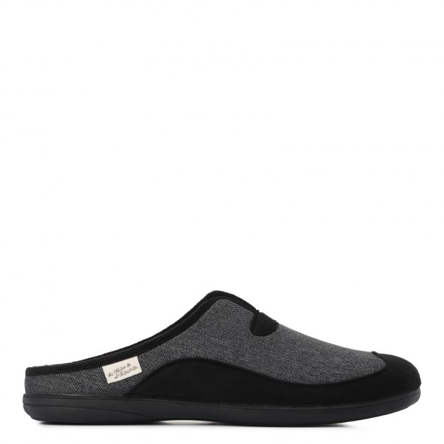 Мужская домашняя обувь LA MAISON DE L'ESPADRILLE, Артикул RV6722, темно-серый | 1899091. Ракурс 2