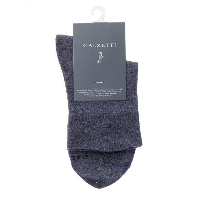 Женские носки CALZETTI, Артикул Ж1-13001-1, серо-синий | 2220342. Ракурс 2