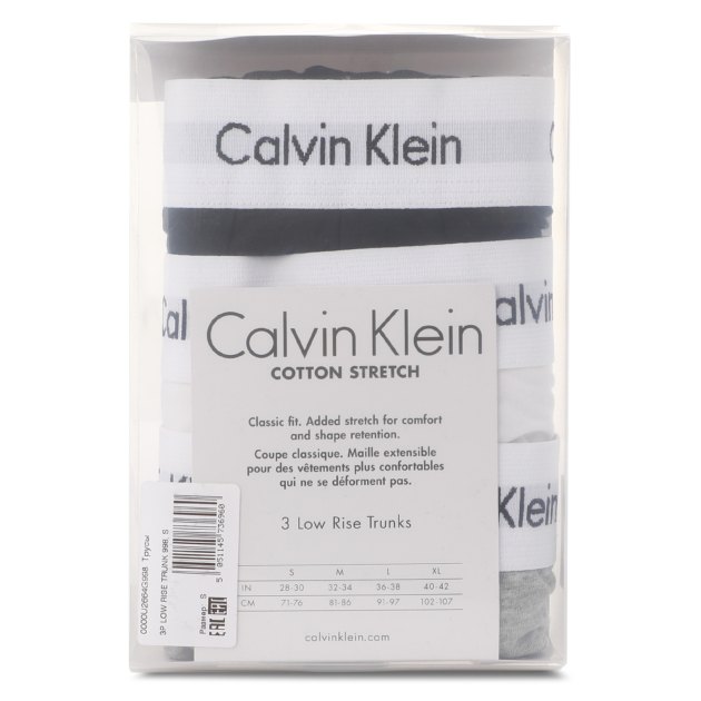 Мужские трусы 3 шт. CALVIN KLEIN 3P LOW RISE TRUNK, Артикул 0000U2664G, мультицвет | 2263050. Ракурс 8 Мужские трусы 3 шт. CALVIN KLEIN 3P LOW RISE TRUNK, Артикул 0000U2664G, мультицвет | 2263050. Ракурс 8
