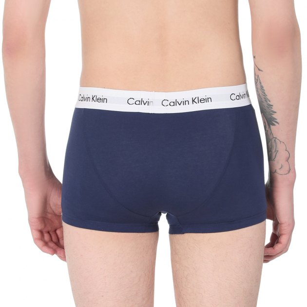 Мужские трусы 3 шт. CALVIN KLEIN 3P LOW RISE TRUNK, Артикул 0000U2664G, мультицвет | 2283840. Ракурс 8