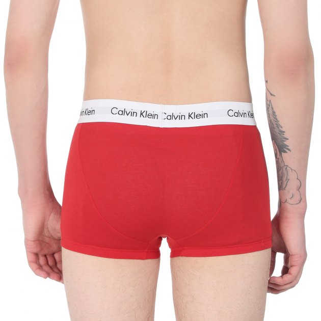 Мужские трусы 3 шт. CALVIN KLEIN 3P LOW RISE TRUNK, Артикул 0000U2664G, мультицвет | 2283840. Ракурс 3