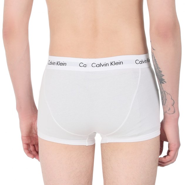 Мужские трусы 3 шт. CALVIN KLEIN 3P LOW RISE TRUNK, Артикул 0000U2664G, мультицвет | 2283840. Ракурс 5