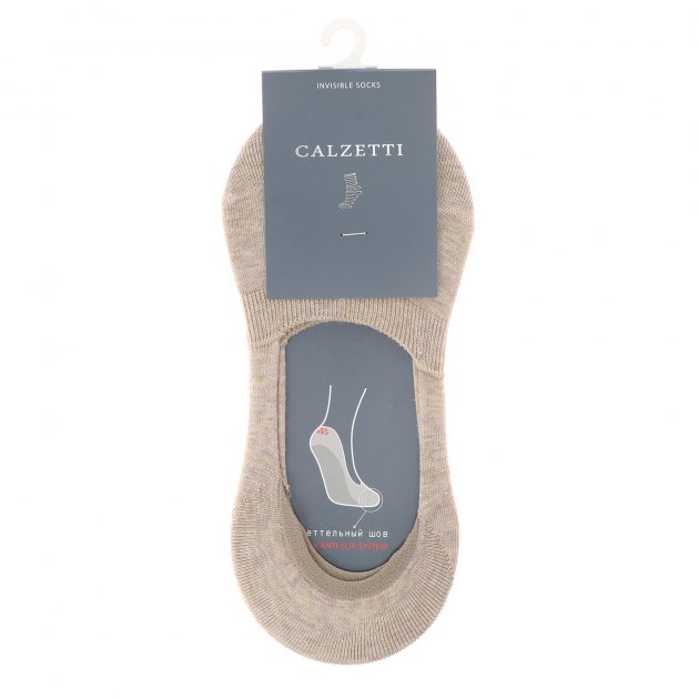Женские подследники CALZETTI, Артикул Ж1-13028-1, светло-бежевый | 2337181. Ракурс 2