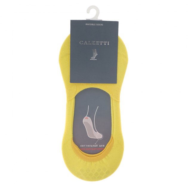 Женские подследники CALZETTI, Артикул Ж1-13029-1, желтый | 2337241. Ракурс 2