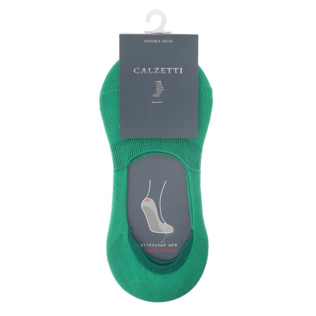 Женские подследники CALZETTI, Артикул Ж1-13029-1, зеленый | 2337244. Ракурс 2
