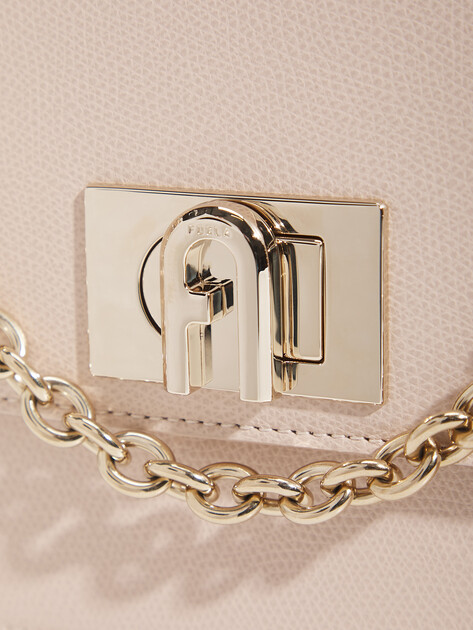 Женская сумка через плечо кросс-боди FURLA, Артикул FURLA 1927 S CROSSBODY, розовато-бежевый | 2394899. Ракурс 3