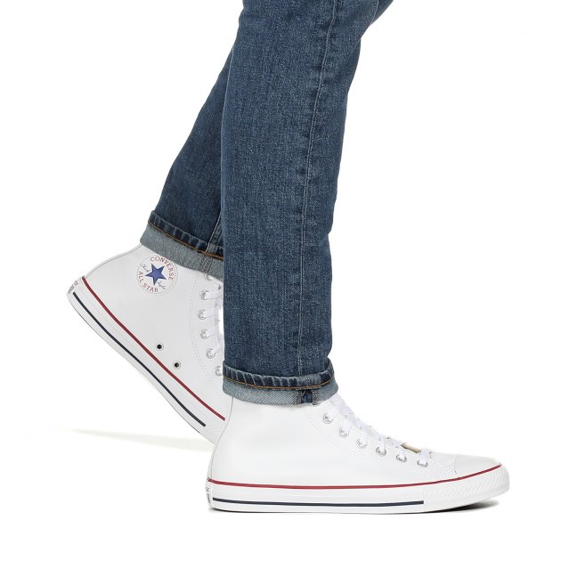 Высокие кеды CONVERSE Chuck Taylor All Star Leather, Артикул 132169, белый | 2418205. Ракурс 8