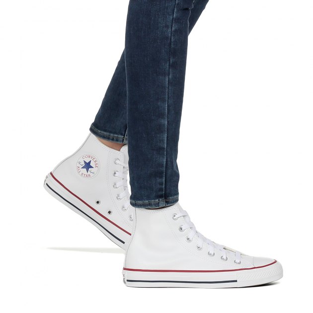 Высокие кеды CONVERSE Chuck Taylor All Star Leather, Артикул 132169, белый | 2418205. Ракурс 9