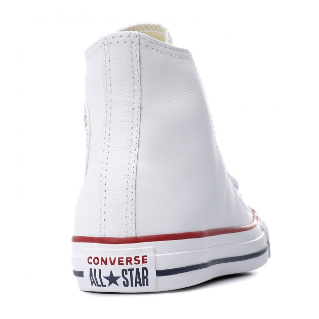 Высокие кеды CONVERSE Chuck Taylor All Star Leather, Артикул 132169, белый | 2418205. Ракурс 2