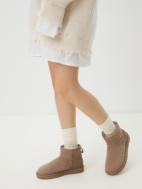 Женские угги UGG Classic Mini II, Артикул 1016222, серо-коричневый | 2420165. Ракурс 7 Женские угги UGG Classic Mini II, Артикул 1016222, серо-коричневый | 2420165. Ракурс 7