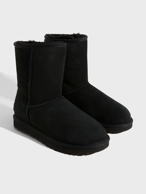 Женские угги UGG Classic Short II, Артикул 1016223, черный | 2420195. Ракурс 3
