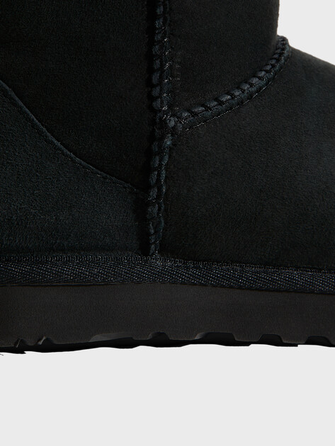 Женские угги UGG Classic Short II, Артикул 1016223, черный | 2420195. Ракурс 4