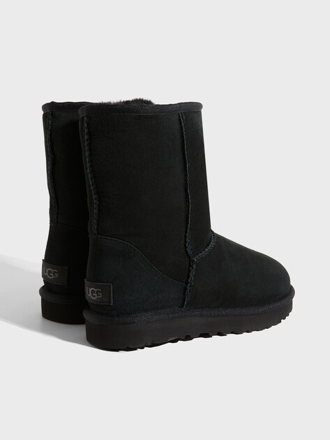 Женские угги UGG Classic Short II, Артикул 1016223, черный | 2420195. Ракурс 6