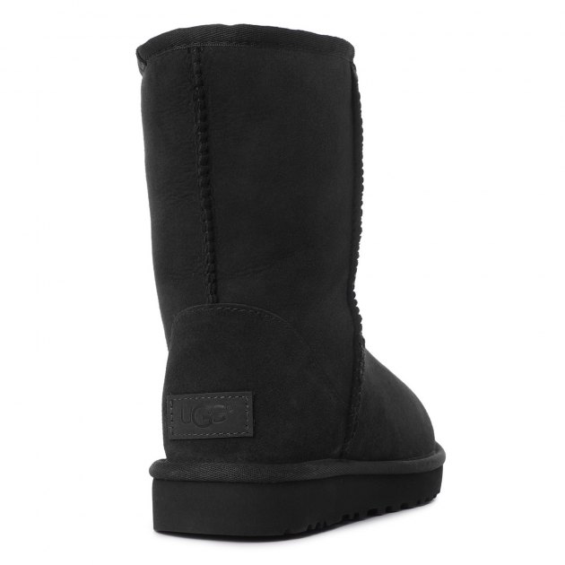 Женские угги UGG Classic Short II, Артикул 1016223, черный | 2420195. Ракурс 2