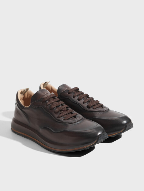 Мужские кроссовки OFFICINE CREATIVE, Артикул RACE LUX/001, шоколадный | 2427992. Ракурс 3