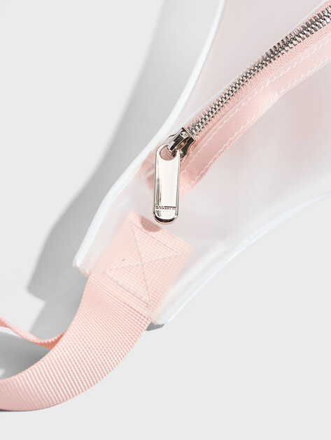Женская поясная сумка CALZETTI, Артикул TRANSPARENT BELT BAG NEW, белый | 2485080. Ракурс 3