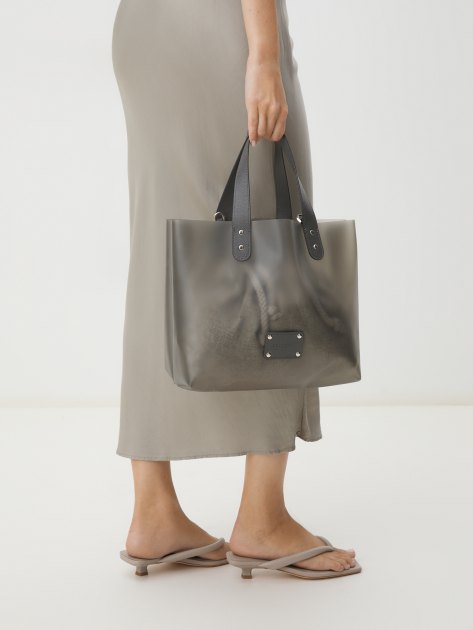 Женский шоппер CALZETTI MARGO MINI, Артикул MARGO MINI, серый | 2486005. Ракурс 2 Женский шоппер CALZETTI MARGO MINI, Артикул MARGO MINI, серый | 2486005. Ракурс 2