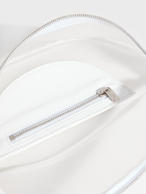 Женская поясная сумка CALZETTI, Артикул TRANSPARENT BELT BAG NEW, молочно-белый | 2490485. Ракурс 4 Женская поясная сумка CALZETTI, Артикул TRANSPARENT BELT BAG NEW, молочно-белый | 2490485. Ракурс 4