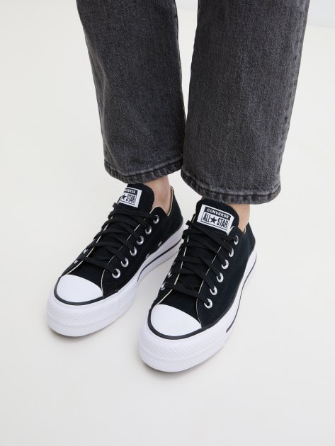 Женские кеды CONVERSE Chuck Taylor All Star Lift, Артикул 560250, черный | 2497492. Ракурс 2 Женские кеды CONVERSE Chuck Taylor All Star Lift, Артикул 560250, черный | 2497492. Ракурс 2