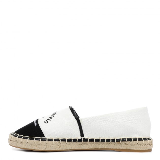 Женские эспадрильи KARL LAGERFELD KAMINI Maison Karl Slip On, Артикул KL80108, белый | 2519057. Ракурс 3