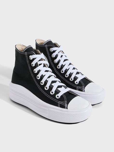 Женские высокие кеды CONVERSE CHUCK TAYLOR ALL STAR MOVE, Артикул 568497, черный | 2573681. Ракурс 3