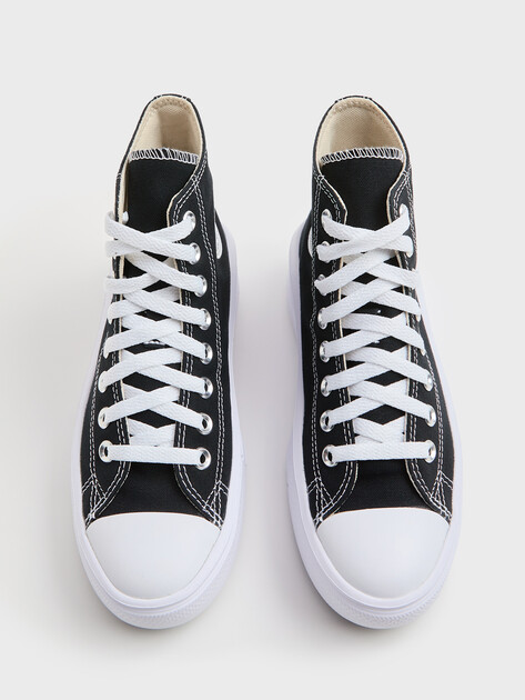 Женские высокие кеды CONVERSE CHUCK TAYLOR ALL STAR MOVE, Артикул 568497, черный | 2573681. Ракурс 5