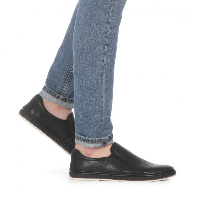 Мужские слипоны TENDANCE, Артикул RS18420-1, черный | 2573829. Ракурс 8