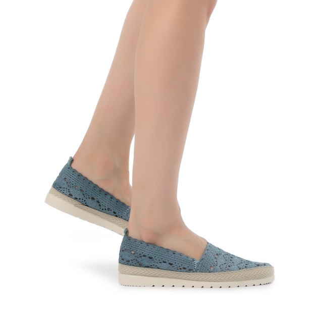 Женские слипоны TENDANCE, Артикул 16315001749, зелено-синий | 2598465. Ракурс 5