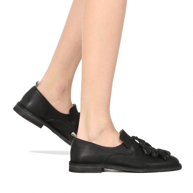 Женские слиперы OFFICINE CREATIVE, Артикул LINZI/003, черный | 2620201. Ракурс 7