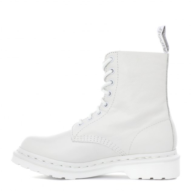 Женские ботинки DR. MARTENS 1460 PASCAL MONO VIRGINIA, Артикул 24480100, белый | 2621910. Ракурс 2