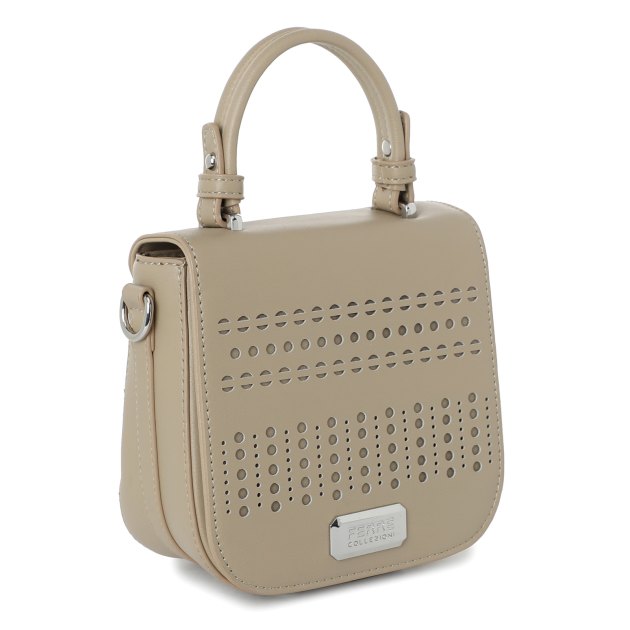 Женская сумка с ручкой FERRE COLLEZIONI, Артикул MFD1V9, серо-бежевый | 2624864. Ракурс 2
