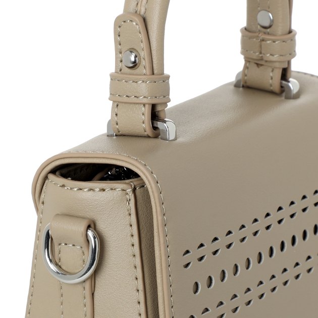 Женская сумка с ручкой FERRE COLLEZIONI, Артикул MFD1V9, серо-бежевый | 2624864. Ракурс 4