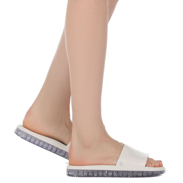 Женские ароматизированные сланцы MELISSA MELISSA BEACH SLIDE NEXT GEN AD, Артикул 32947, белый | 2642132. Ракурс 5