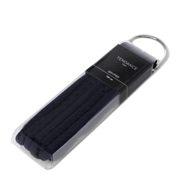 Шнурки TENDANCE, Артикул TD004, темно-синий | 2648198. Ракурс 3