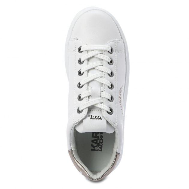 Женские кеды KARL LAGERFELD KAPRI Maison Karl Lace, Артикул KL62538, белый | 2653520. Ракурс 3