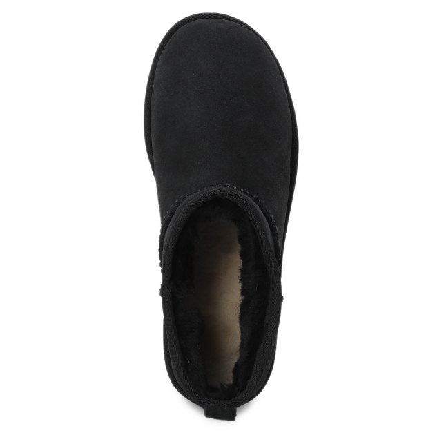 Женские угги UGG Classic Ultra Mini, Артикул 1116109, черный | 2668930. Ракурс 3