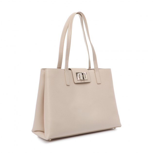 Женский тоут FURLA, Артикул FURLA 1927 L TOTE, розовато-бежевый | 2671381. Ракурс 2