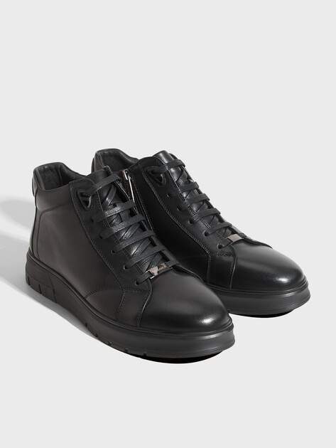 Мужские высокие кеды TENDANCE, Артикул RS20768-2, черный | 2674448. Ракурс 3 Мужские высокие кеды TENDANCE, Артикул RS20768-2, черный | 2674448. Ракурс 3